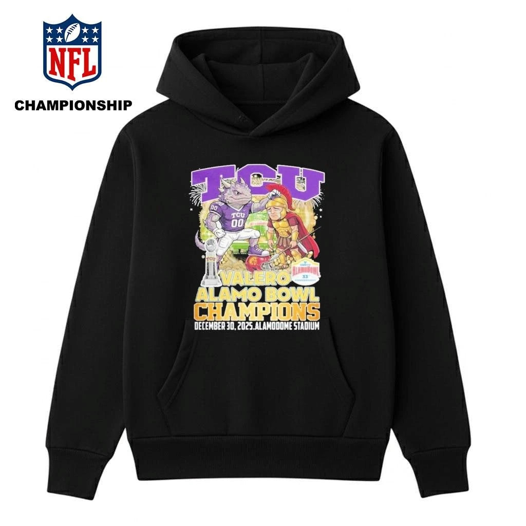TCU Horned Frogs Valero Alama Bowl Champions 2025 Mascot Shirt
