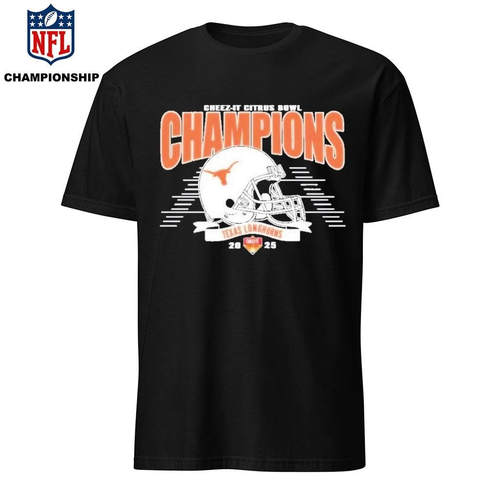 Texas Longhorns 2025 Cheez-It Citrus Bowl Champions Helmet Shirt