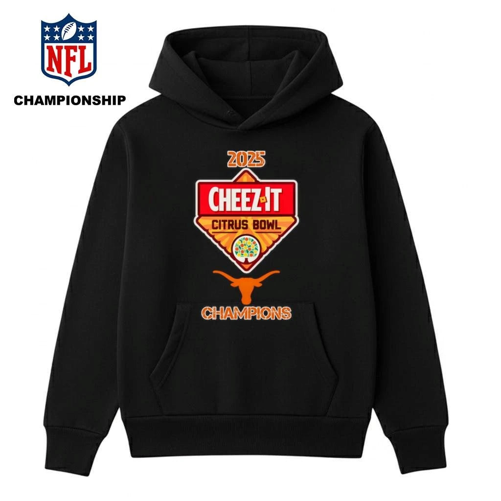Texas Longhorns 2025 Cheez-It Citrus Bowl Texas Champions Logo Shirt