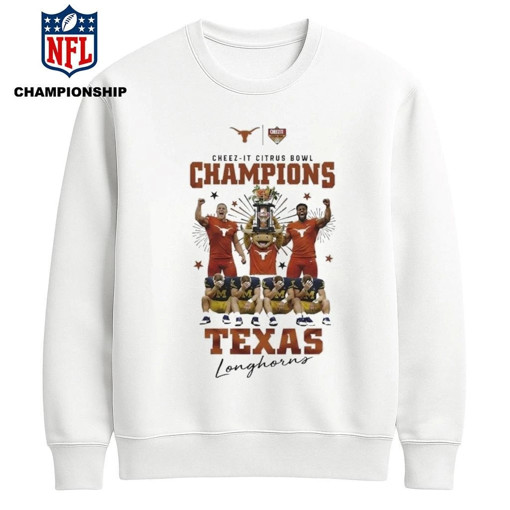 Texas Longhorns 2026 Cheez-It Citrus Bowl Champions Goodbye Wolverines Shirt