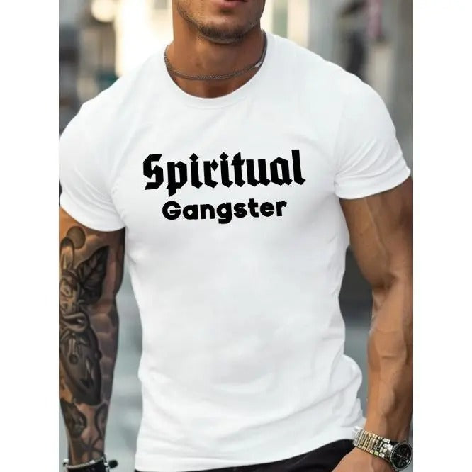 text art Spiritual Gangster men's T-shirt comfort fit Made in USA Hoodie, Sweatshirt | UrbanDripWear.com