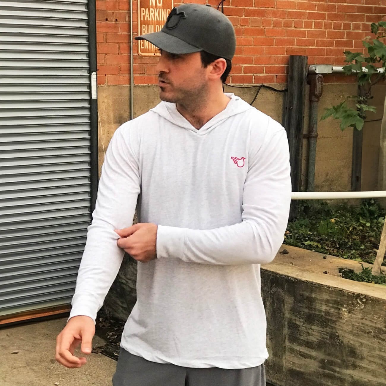 The Bowman Hooded Long Sleeve (White)