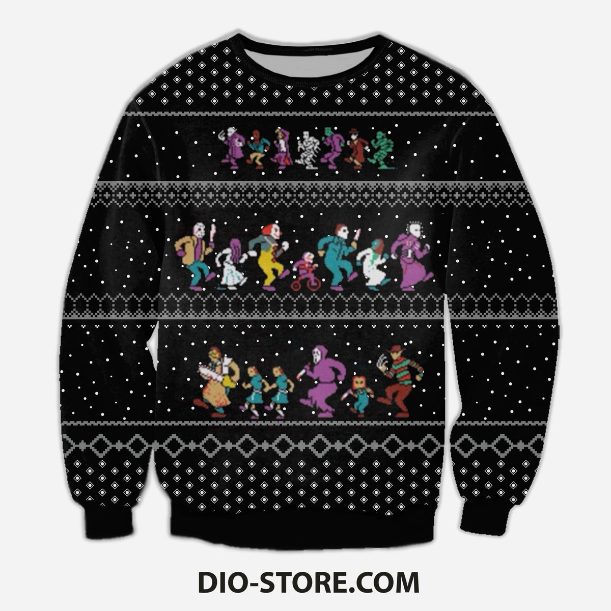 The Horror Christmas Vacation Knitting Pattern 3D Print Ugly Sweater