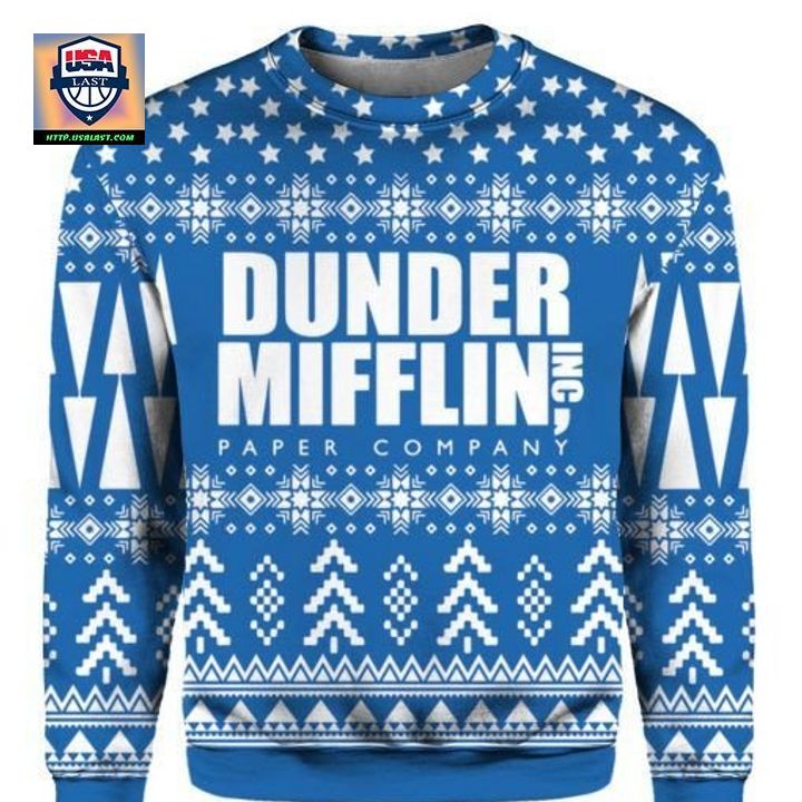 The Office Dunder Mifflin 3D Print Christmas Ugly Sweater Hoodie