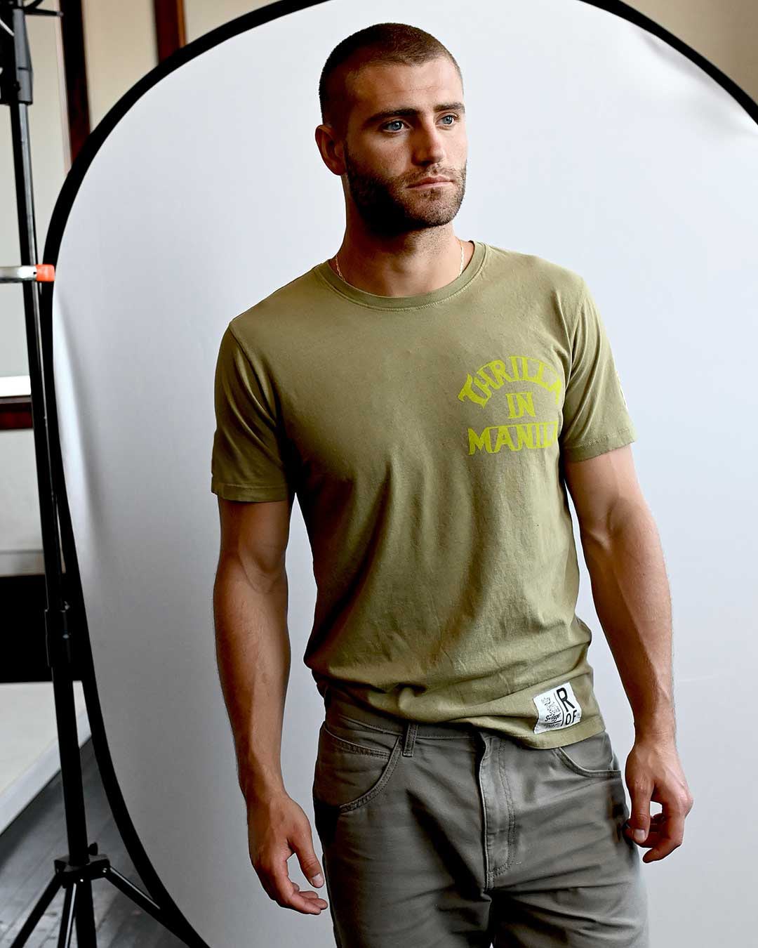 Thrilla In Manila Vintage Olive Tee