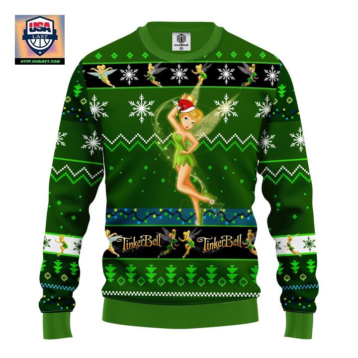 Tinker Bell Ugly Christmas Sweater Green Amazing Gift Idea Thanksgiving Gift