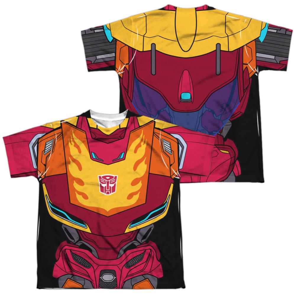 Transformers Hot Rod Costume (Front/Back Print) T-Shirt