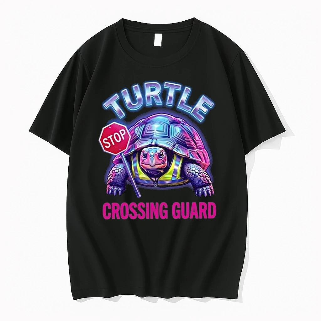 Turtle Stop Crossing Guard Retro Vibe 0 Tshirts Sweater