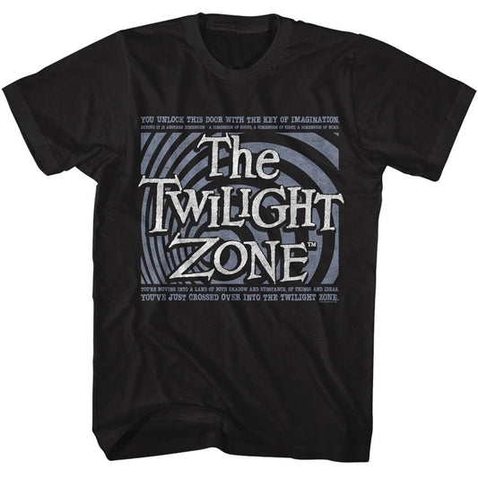 Twilight Zone You Unlocked This Door Black Unisex T-Shirt