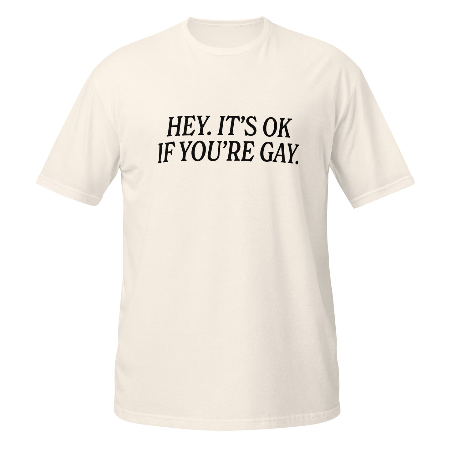 Hey It' Okay If You're Gay Unisex Softstyle T-Shirt