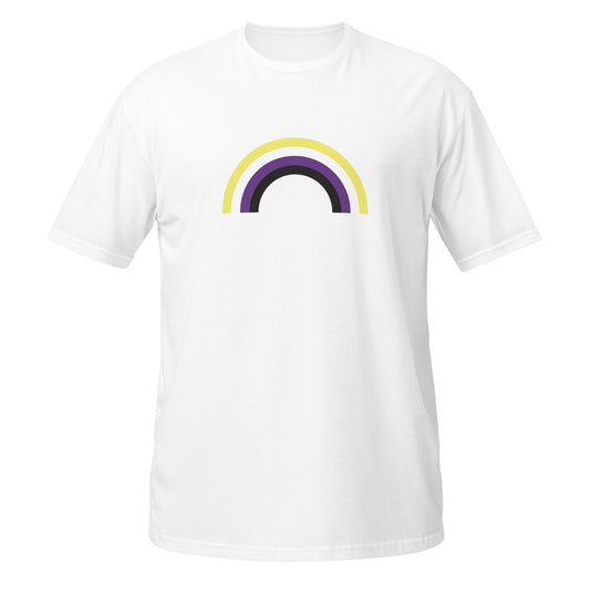Non-Binary Rainbow Arch Unisex Softstyle T-Shirt
