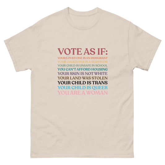 Vote As If Unisex T-Shirt