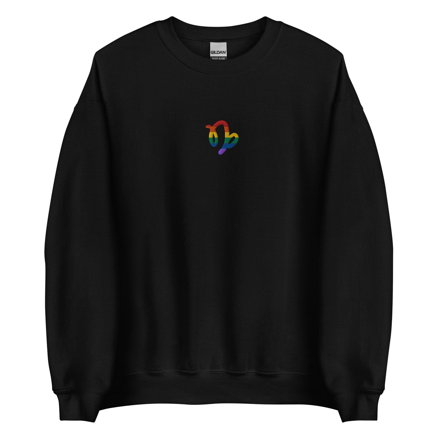 Capricorn Rainbow Embroidered Unisex Sweatshirt
