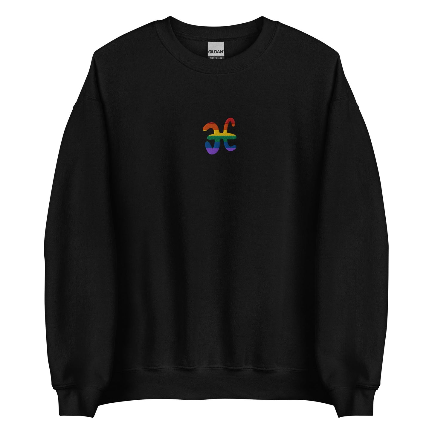 Pisces Rainbow Embroidered Unisex Sweatshirt