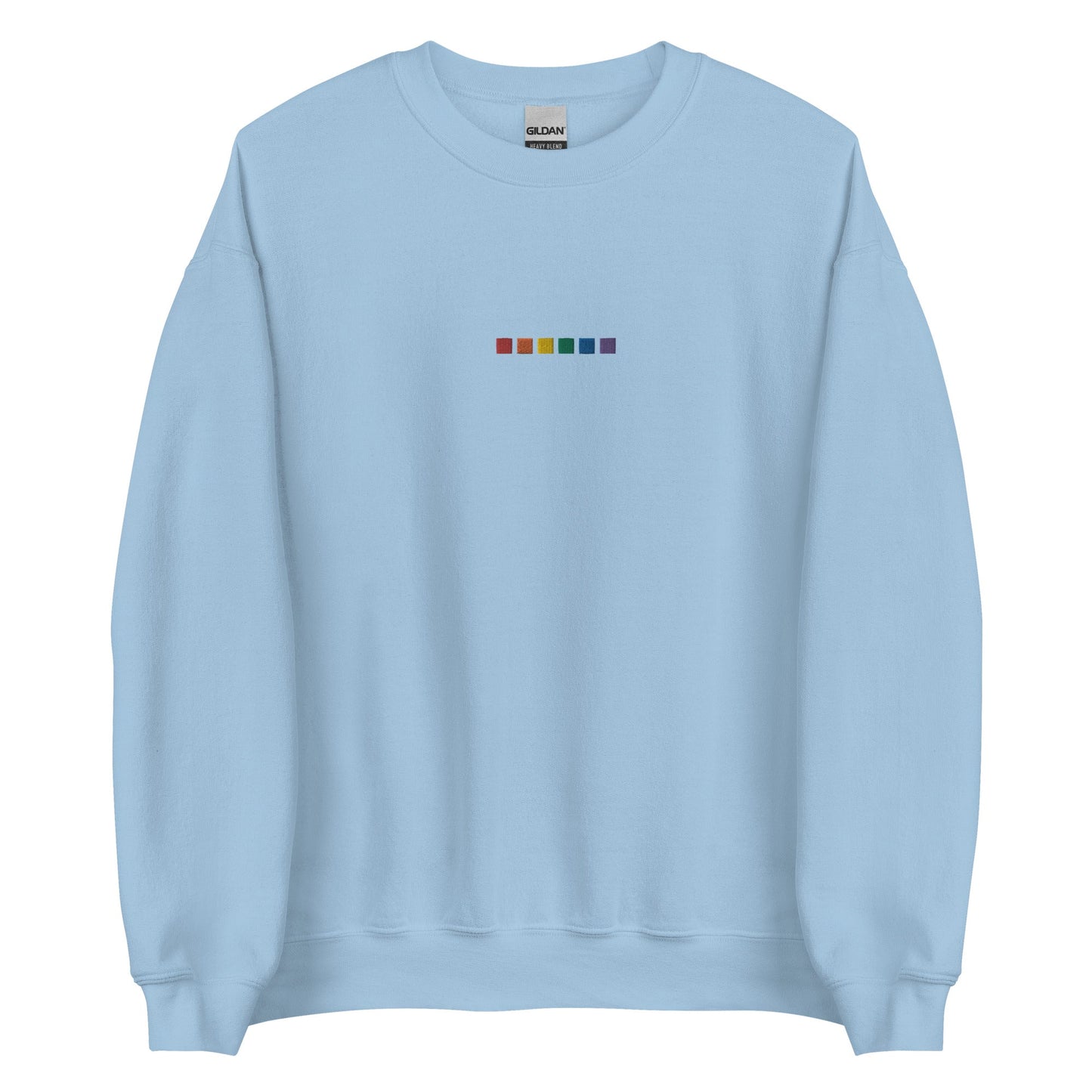 Rainbow Squares Embroidered Unisex Sweatshirt