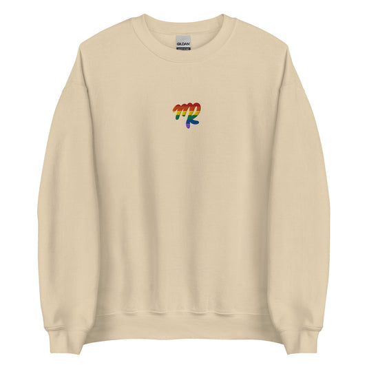 Virgo Rainbow Embroidered Unisex Sweatshirt