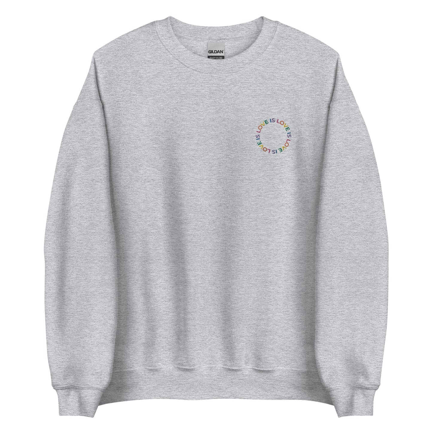 Love is Love Embroidered Unisex Sweatshirt