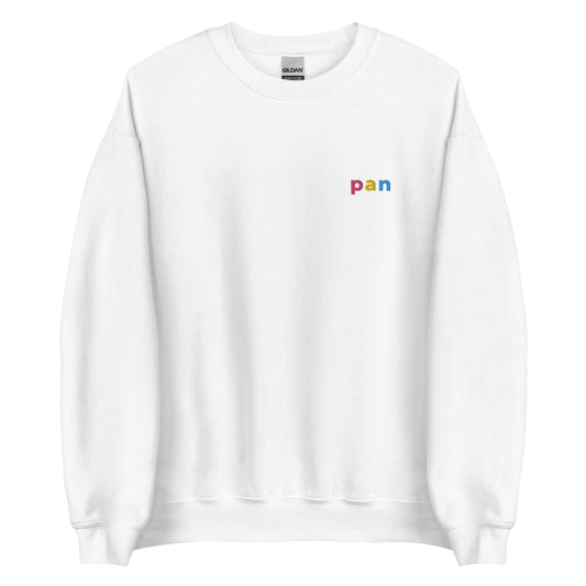 Pan Pride Embroidered Unisex Sweatshirt