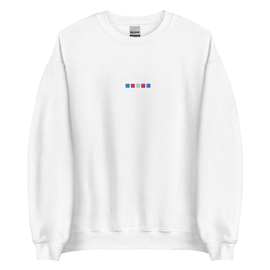 Trans Squares Embroidered Unisex Sweatshirt
