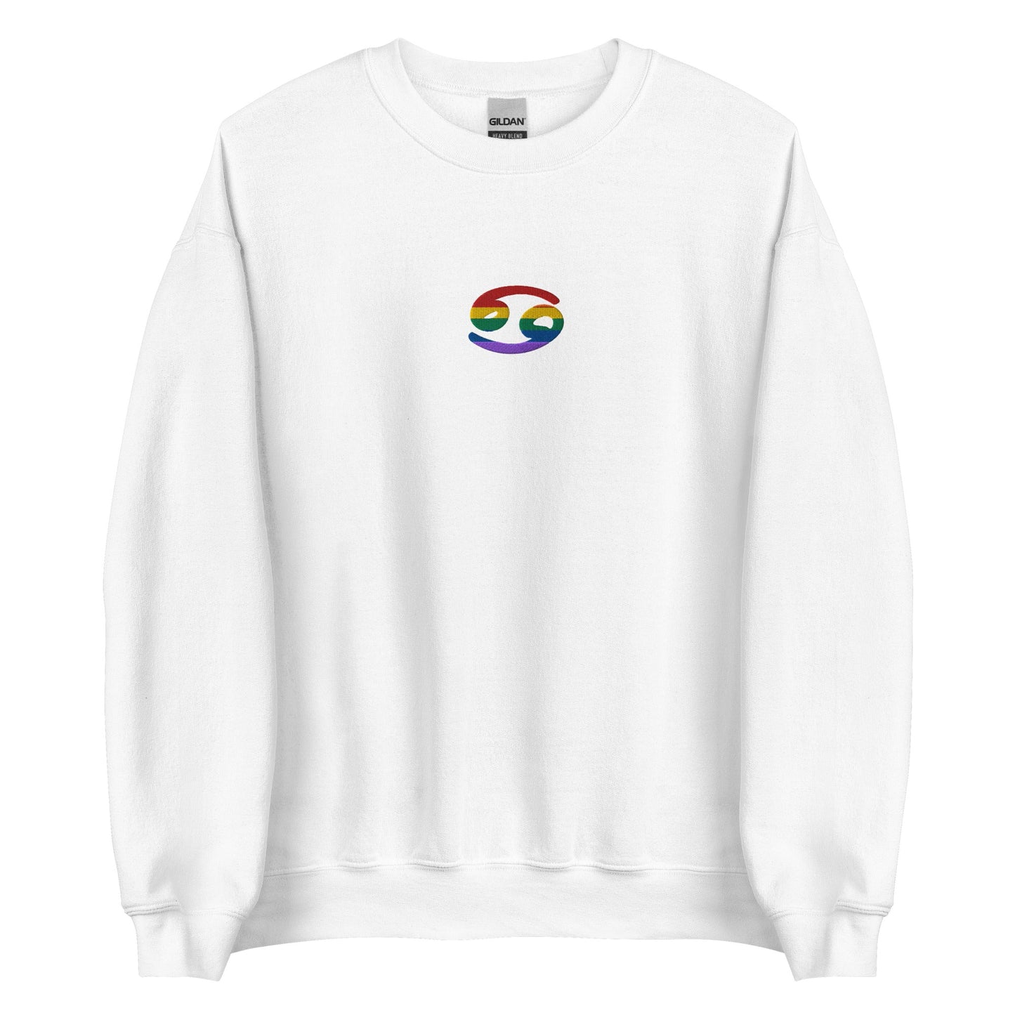 Cancer Rainbow Embroidered Unisex Sweatshirt