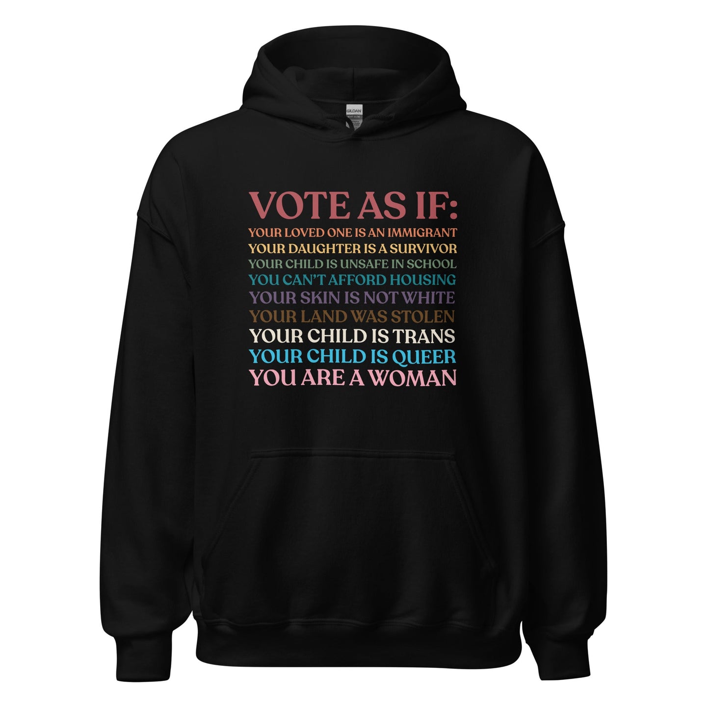 Vote As If Unisex Hoodie