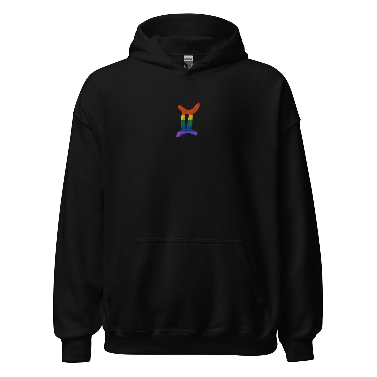 Gemini Rainbow Embroidered Unisex Hoodie