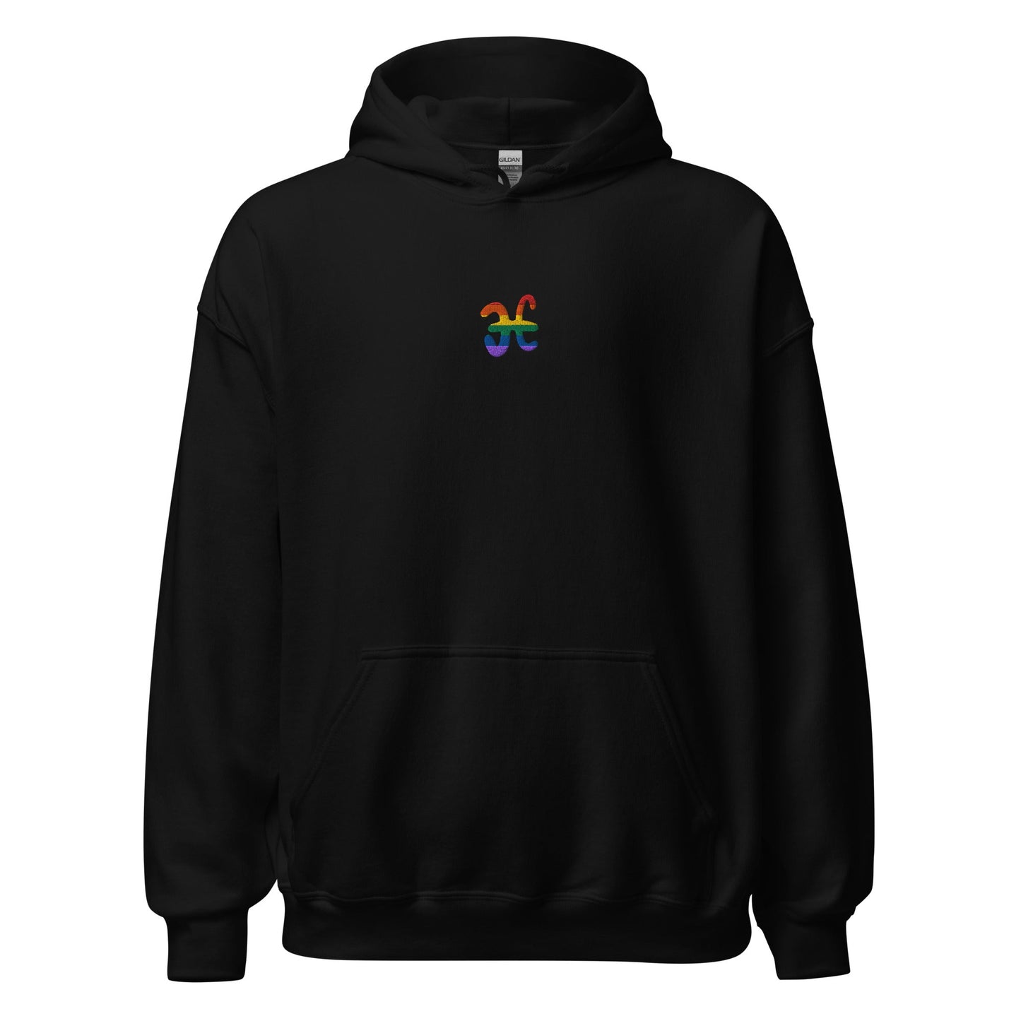 Pisces Rainbow Embroidered Unisex Hoodie