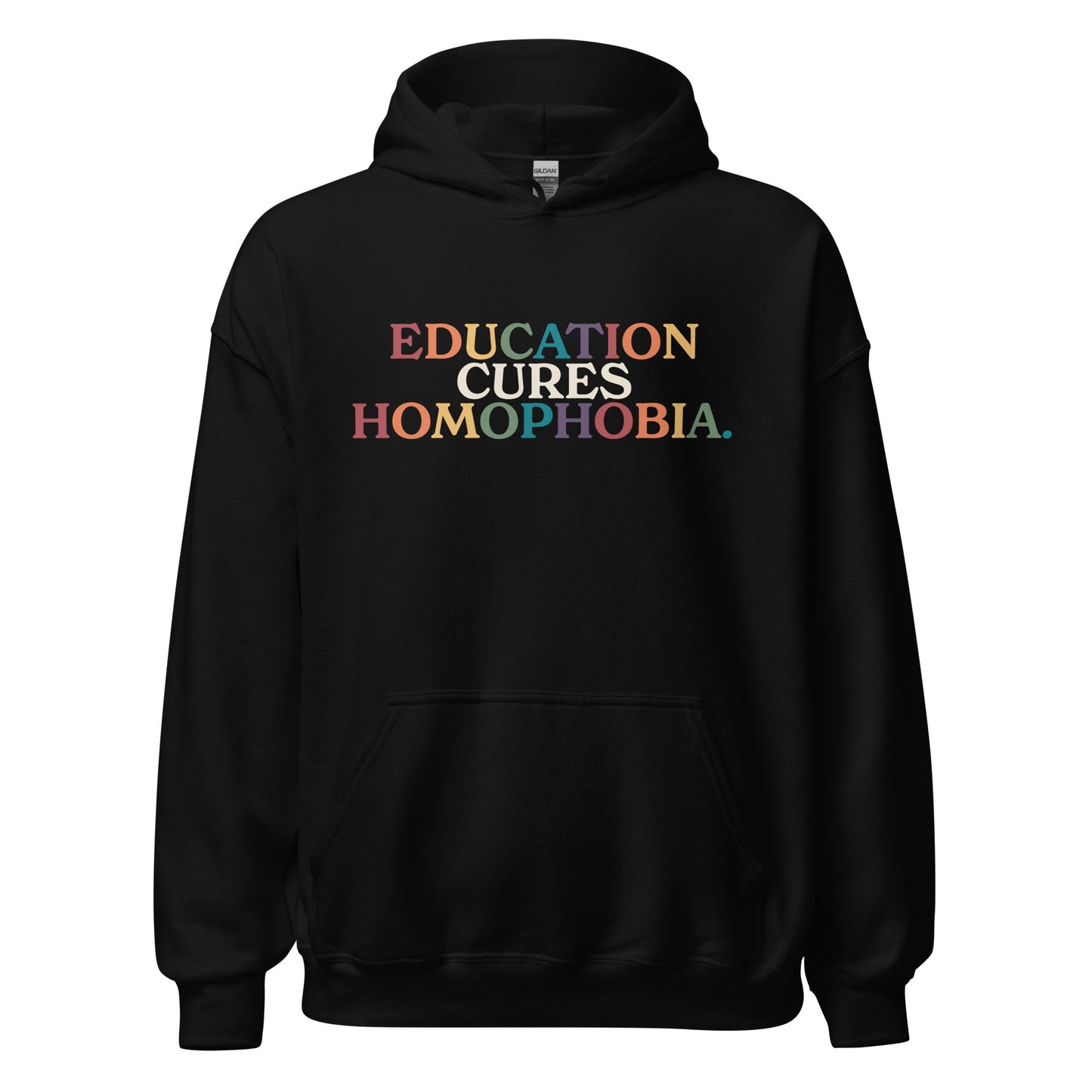 Education Cures Homophobia Unisex Hoodie