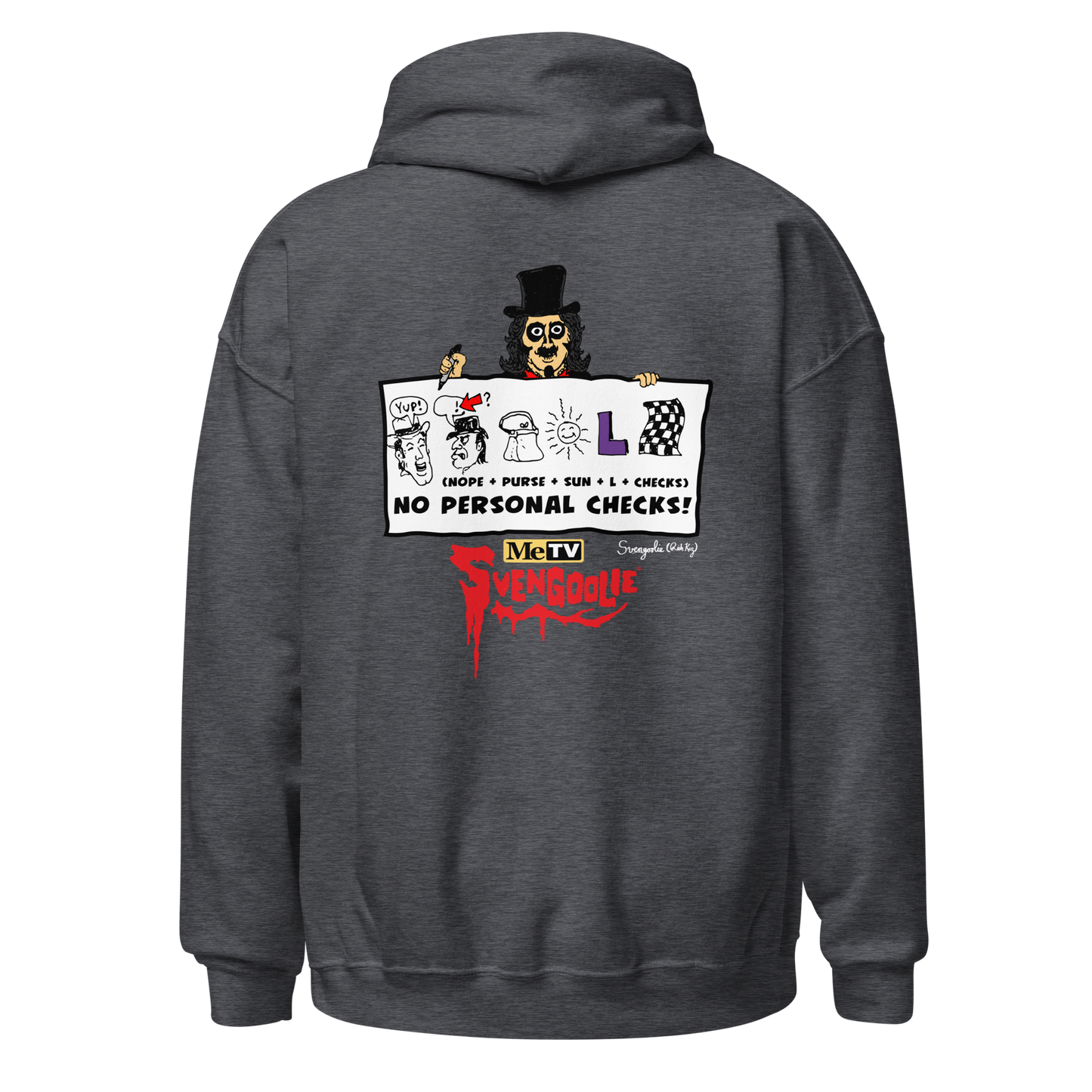 "Too Drawn Out" SvengoolieÂ® Zip-up Hoodie by Rich Koz