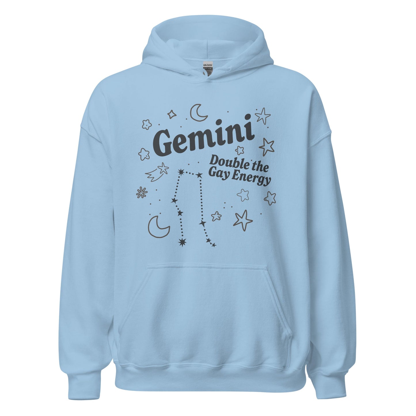 Gemini Double the Gay Energy Unisex Hoodie