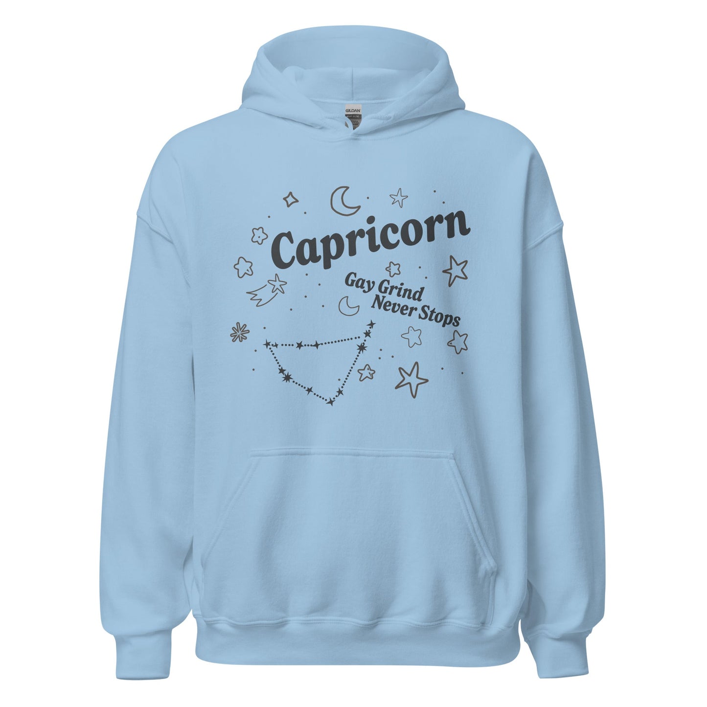 Capricorn  Gay Grind Never Stops Unisex Hoodie