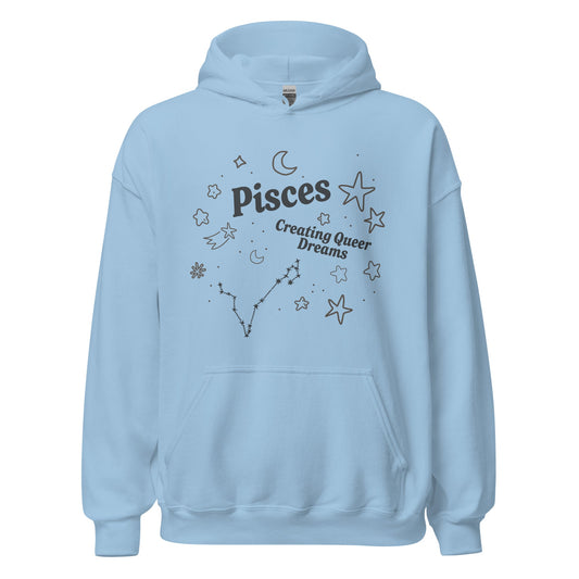 Pisces Creating Queer Dreams Unisex Hoodie
