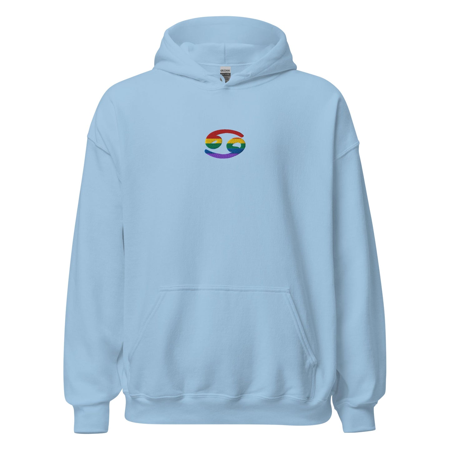 Cancer Rainbow Embroidered Unisex Hoodie