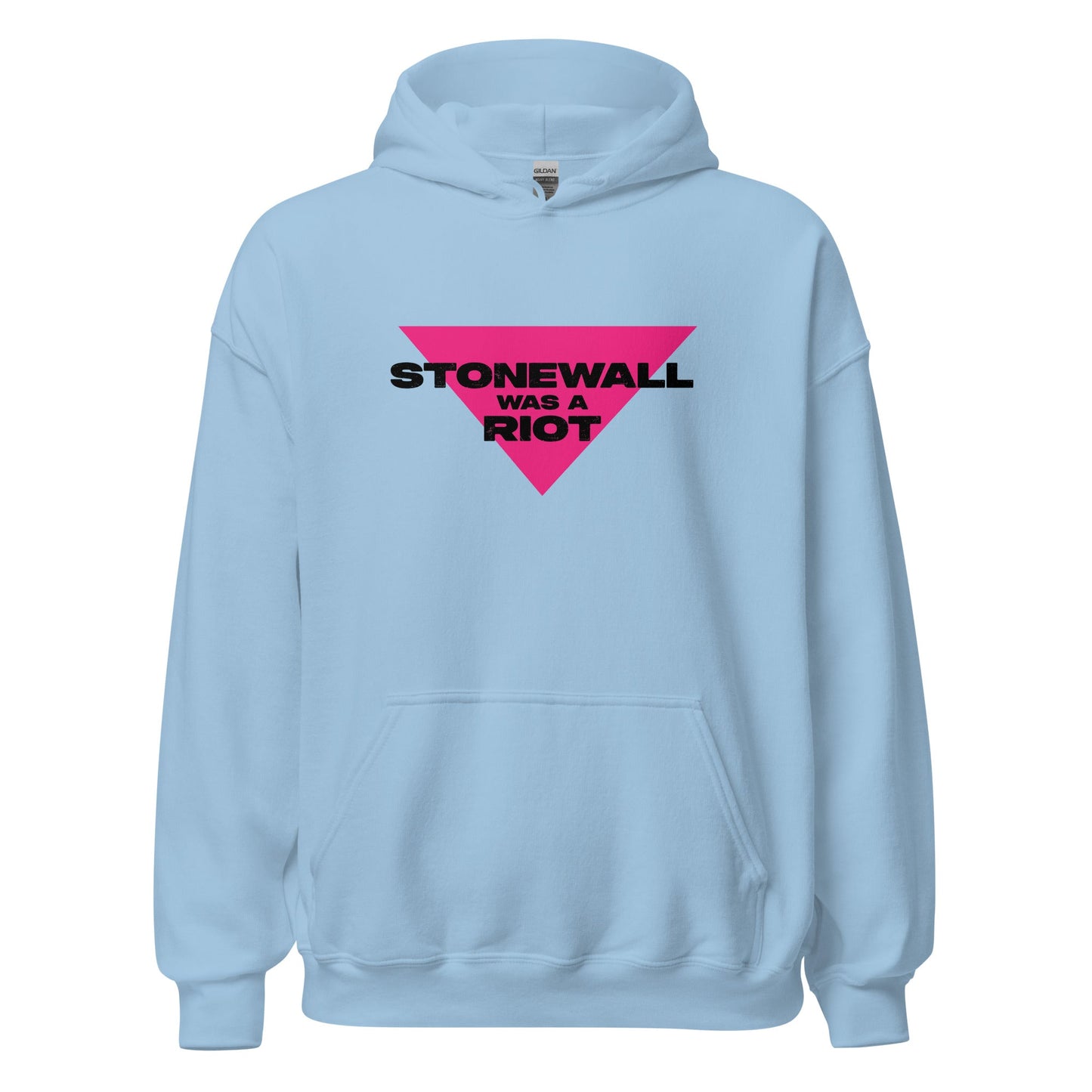 Stonewall Was A Riot Pink Triangle Unisex Hoodie