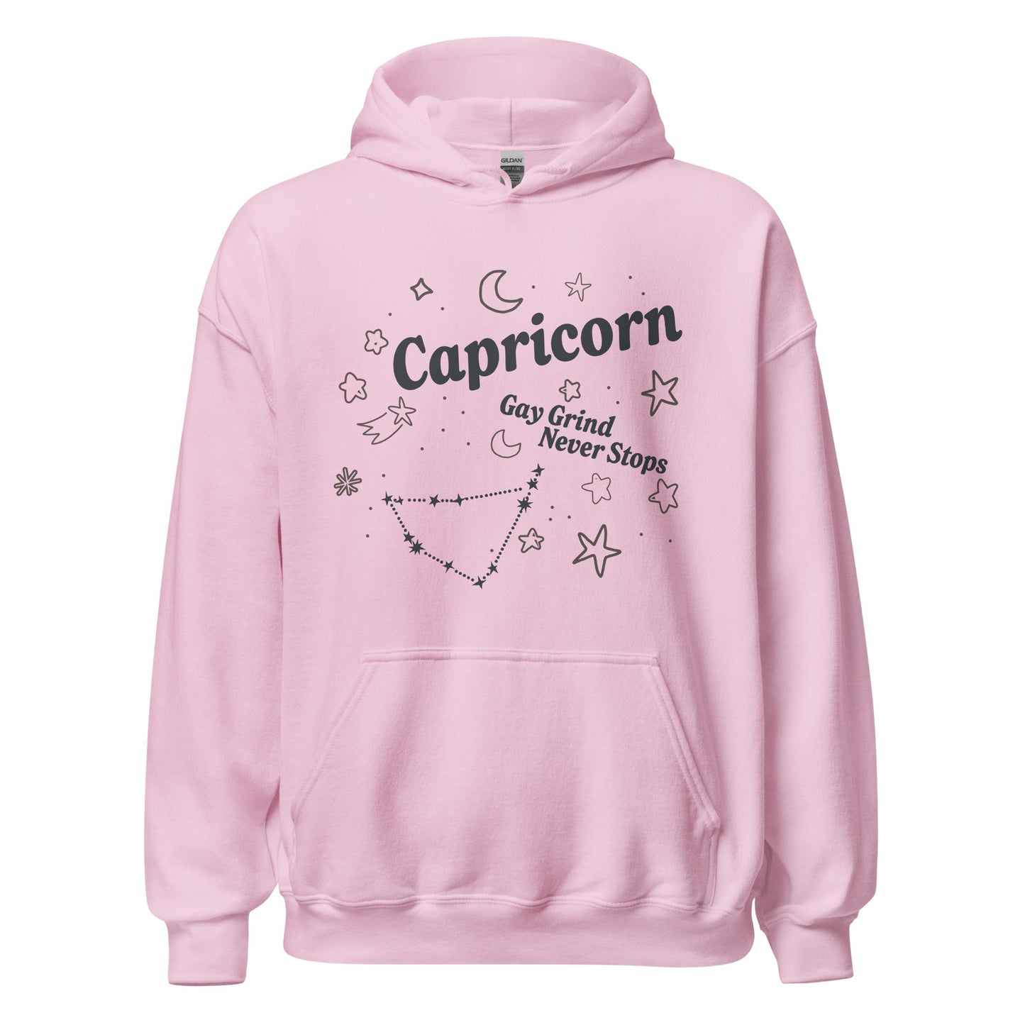 Capricorn  Gay Grind Never Stops Unisex Hoodie
