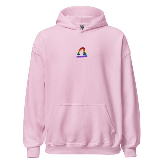 Libra Rainbow Embroidered Unisex Hoodie