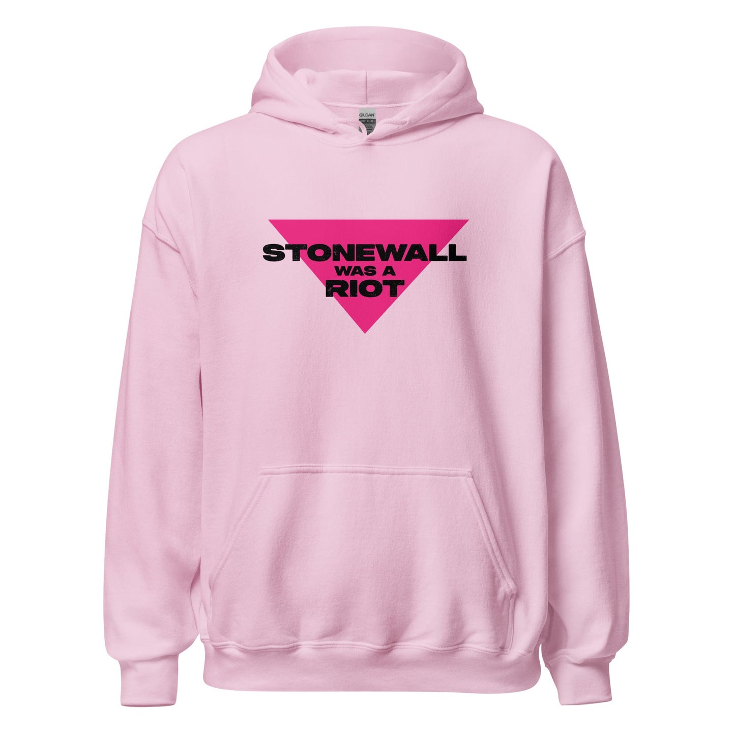 Stonewall Was A Riot Pink Triangle Unisex Hoodie
