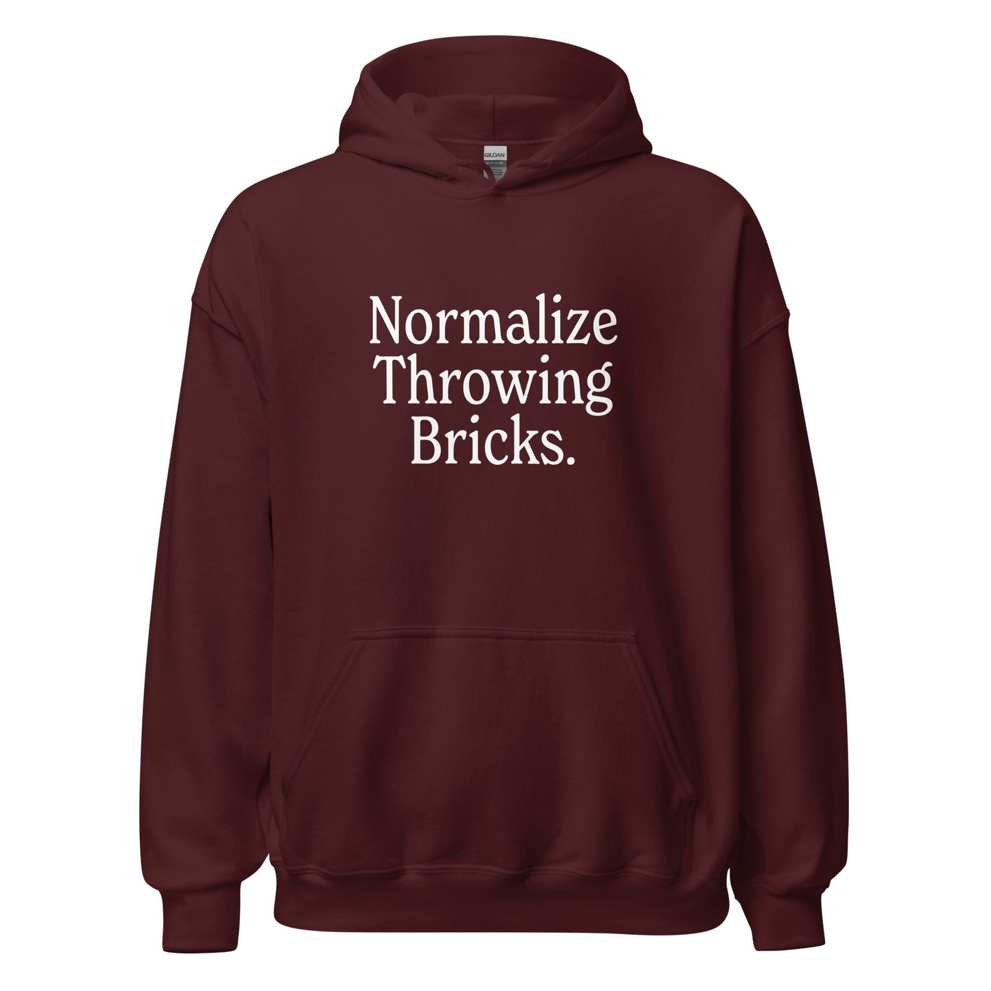 Normalize Throwing Bricks Unisex Hoodie