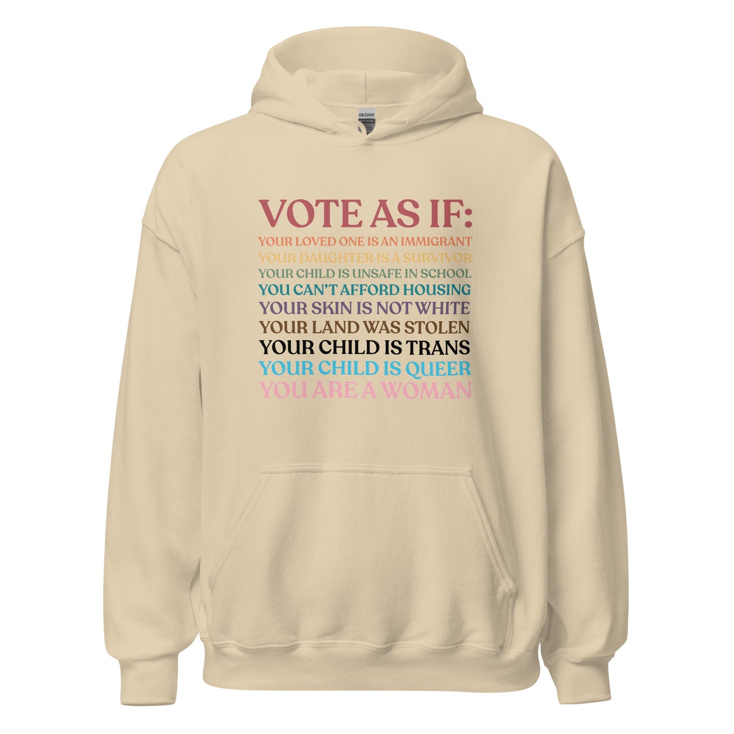 Vote As If Unisex Hoodie