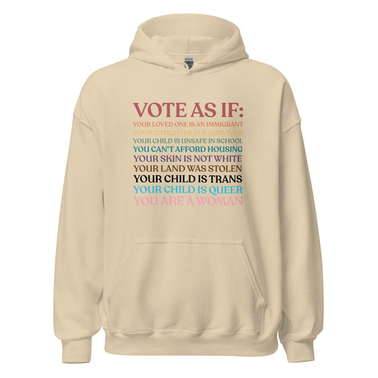 Vote As If Unisex Hoodie