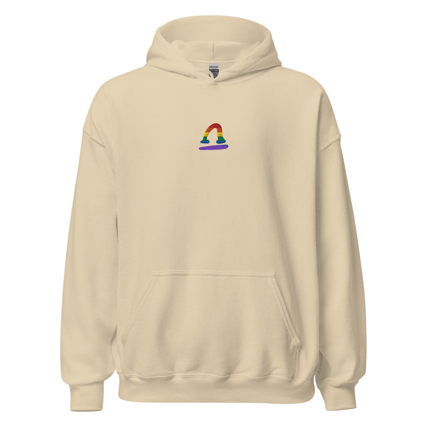 Libra Rainbow Embroidered Unisex Hoodie
