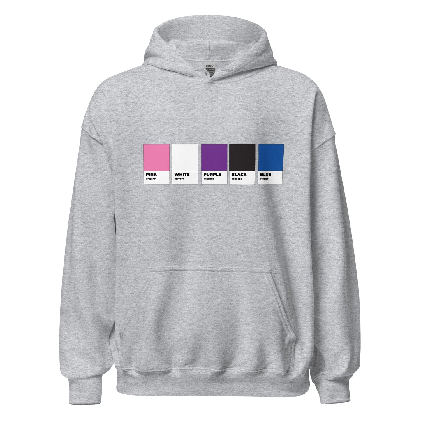 Genderfluid Colors Swatch Unisex Hoodie