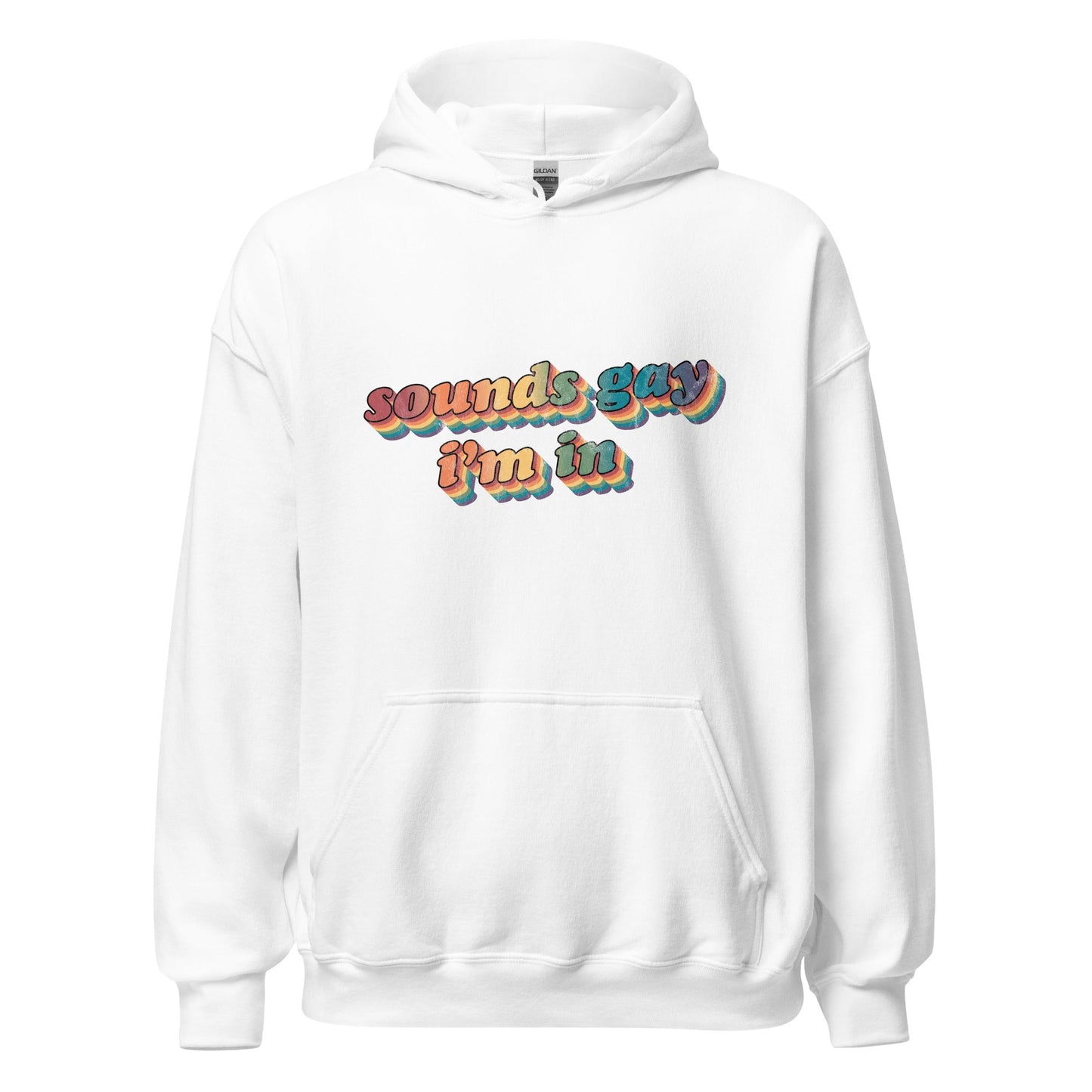 Retro Sounds Gay I'm In Unisex Hoodie