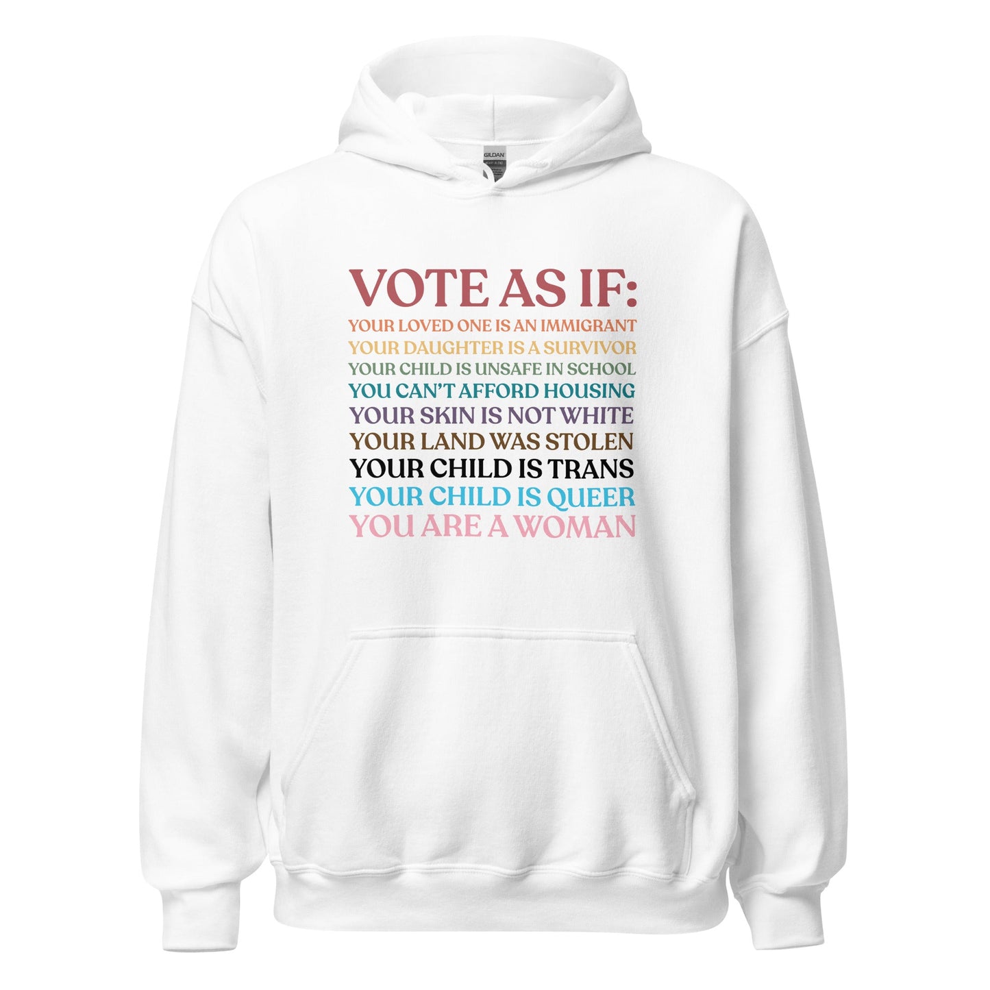 Vote As If Unisex Hoodie
