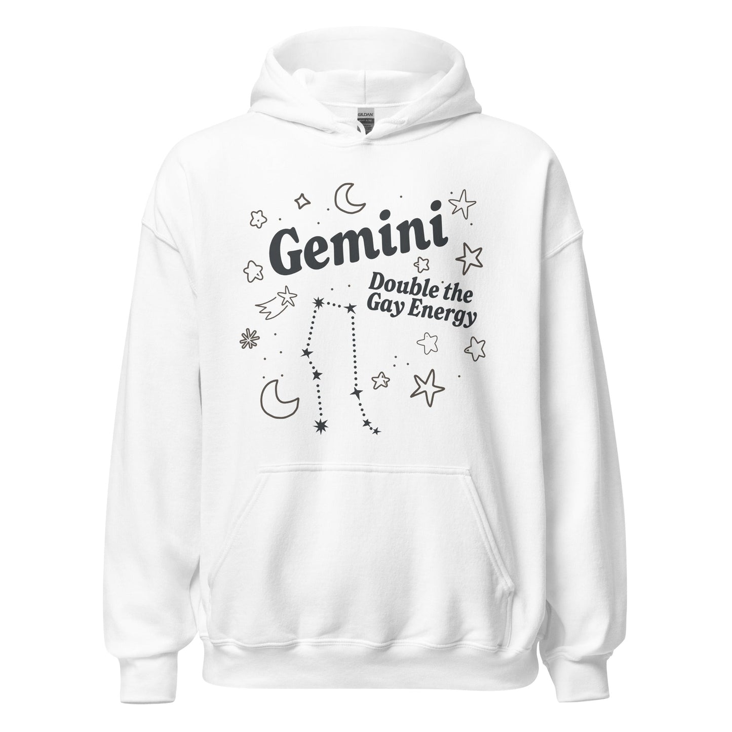 Gemini Double the Gay Energy Unisex Hoodie