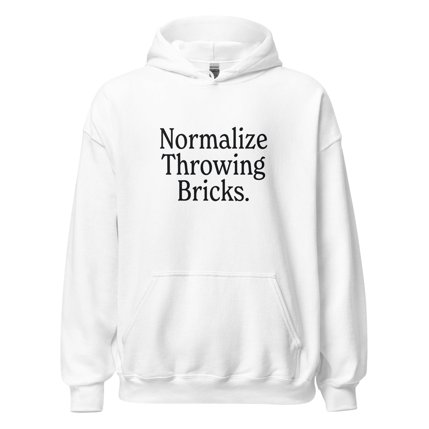 Normalize Throwing Bricks Unisex Hoodie