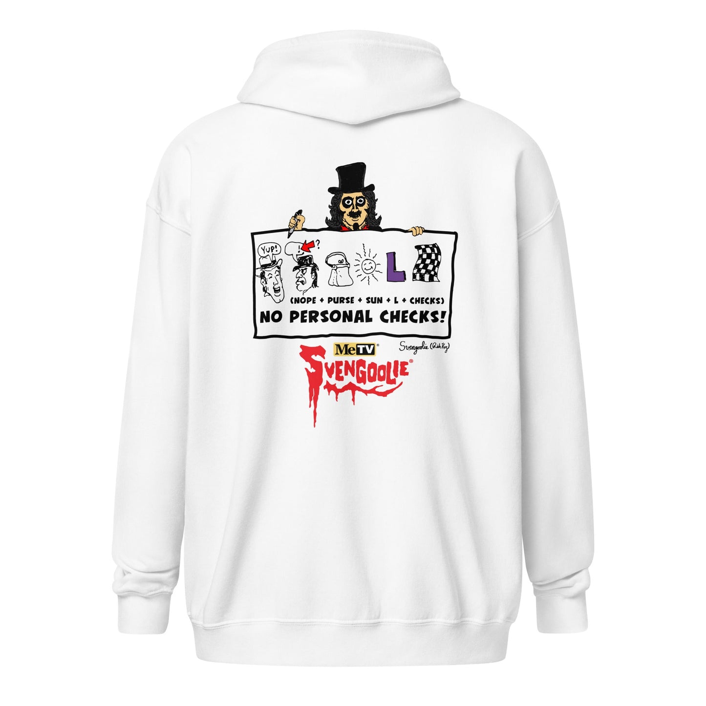 "Too Drawn Out" SvengoolieÂ® Zip-up Hoodie by Rich Koz