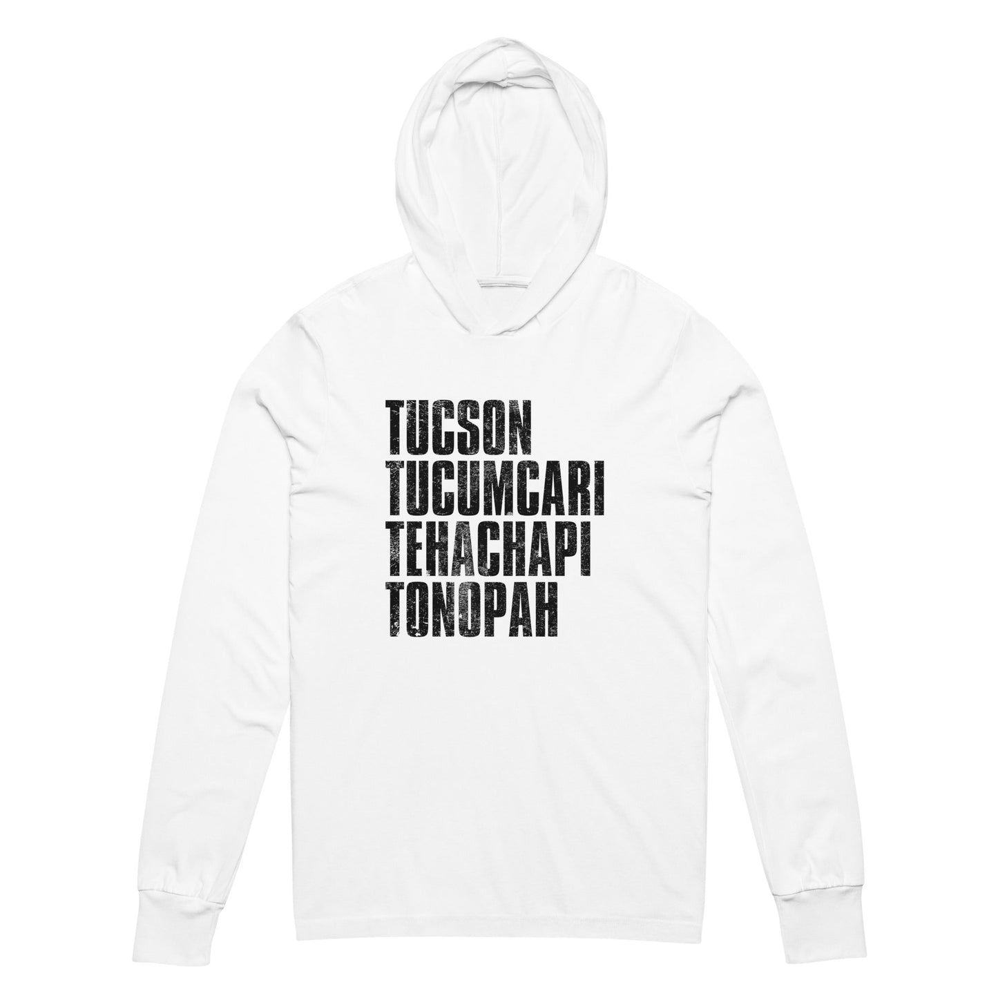 Outlaw at a Western Crossroad - Unisex Hooded Longsleeve Tee