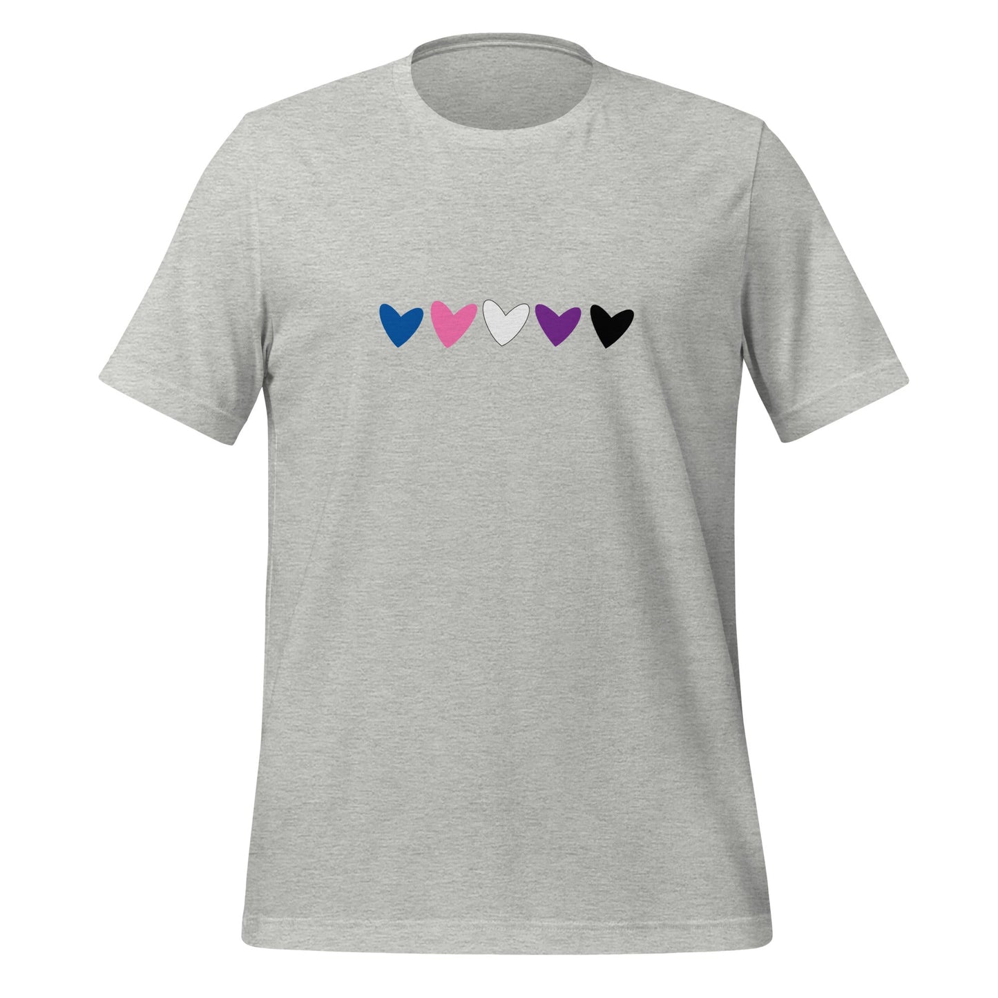 Genderfluid Hearts Unisex T-Shirt