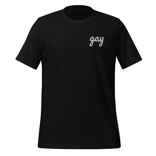 Gay Embroidered Unisex T-Shirt